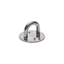 Nástenný úchyt lanka oválny, obľúka 6 mm, brúsená AISI 304 Nástenný úchyt lanka oválny, obľúka 6 mm, brúsená AISI 304